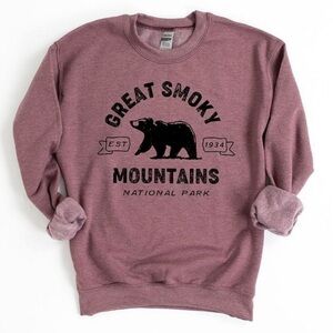 Great Smoky Mountains National Park Maroon Sweatshirt